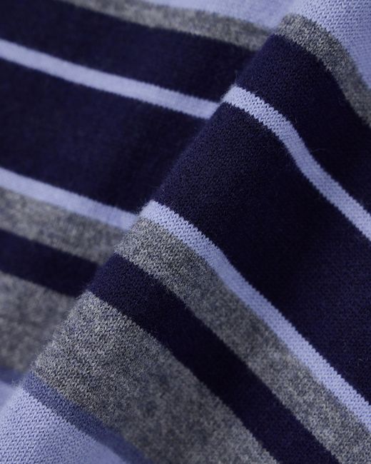 Emporio Armani Blue Knitted Polo Shirts for men