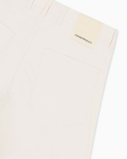Emporio Armani White Five-Pocket Trousers for men