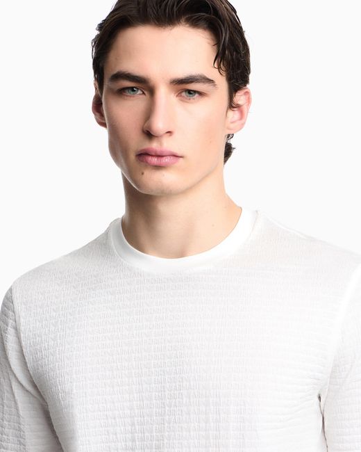 Emporio Armani White Jersey T-Shirt for men