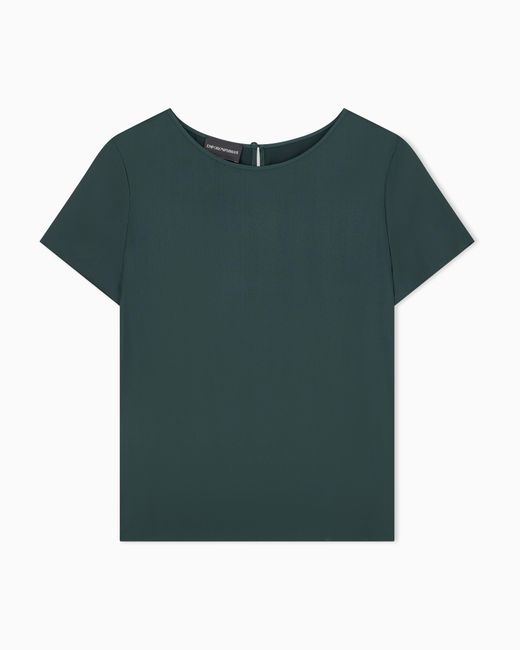 Emporio Armani Green Satin Blouse