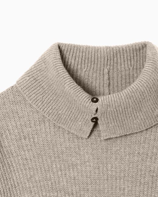 Emporio Armani White Turtleneck Jumper for men