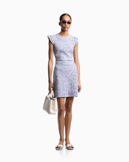 Emporio Armani Purple Dress