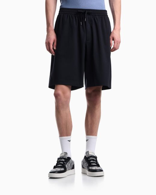 Emporio Armani Blue Bermuda Shorts for men