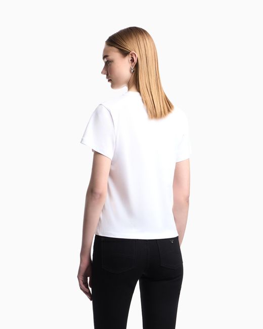 Emporio Armani White Logo T-Shirt Essential