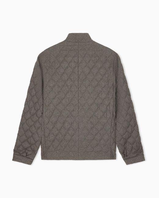 Emporio Armani Gray Blouson Jacket for men