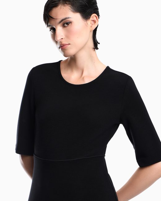 Emporio Armani Black Unlined Dress