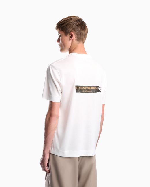 Emporio Armani White Jersey T-Shirt for men