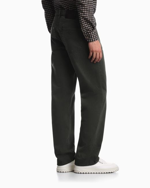 Emporio Armani Green 5-Pocket Trousers Regular Fit for men