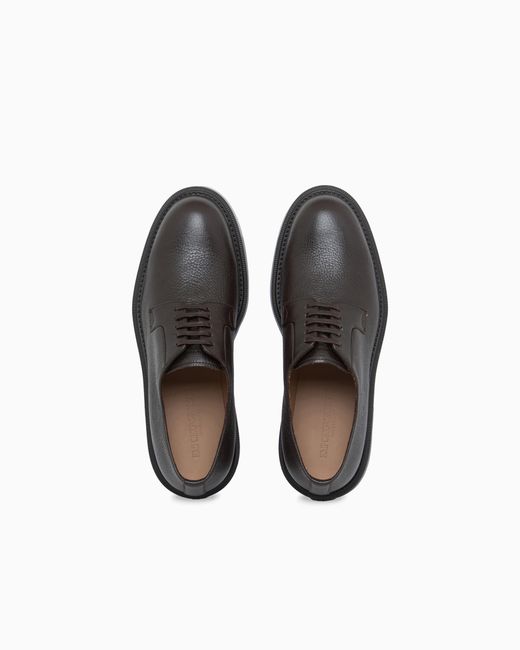 Emporio Armani White Lace-Up Shoes for men