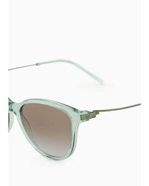 Emporio Armani Green Cat-eye Sunglasses