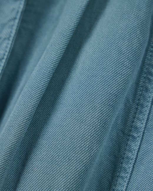 Emporio Armani Blue Garment-Dyed Linen And Lyocell Five-Pocket Trousers