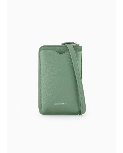 Portamóvil Myea Con Bandolera Y Estampado De Ciervo Emporio Armani de color Green
