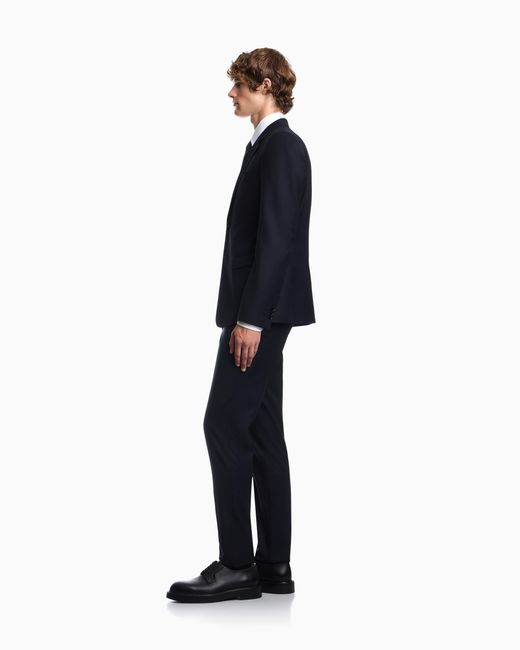 Emporio Armani Blue Lined Suit for men