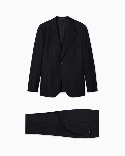 Abito Monopetto di Emporio Armani in Blue da Uomo