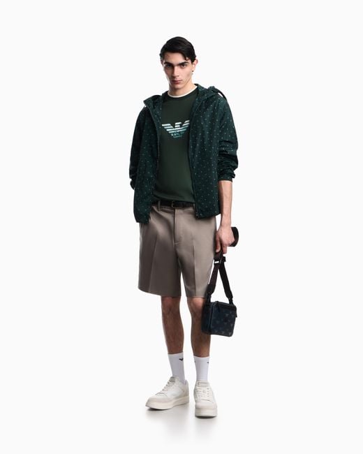Emporio Armani Green Slim-Fit T-Shirt for men