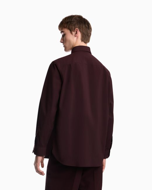 Emporio Armani Purple Regular Fit Shirt for men