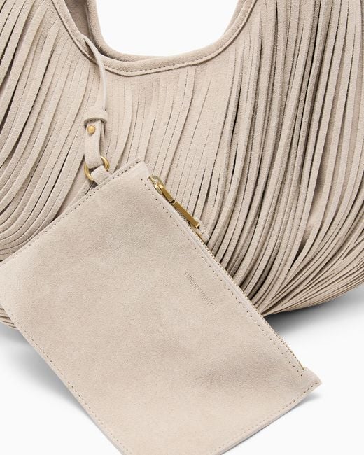 Emporio Armani Natural Oversized Shoulder Bag
