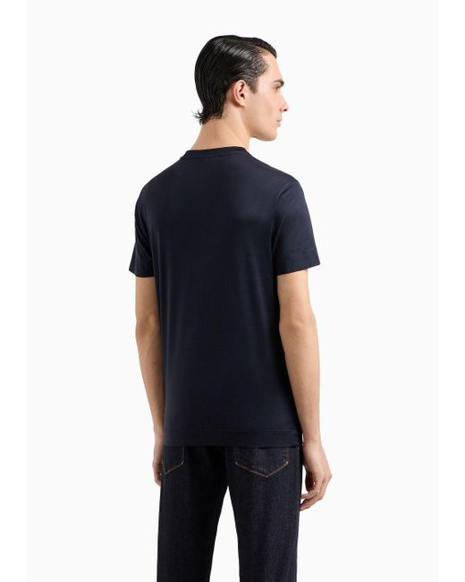Emporio Armani Blue Regular Fit T-shirts for men