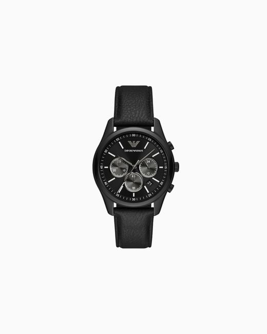 Orologio Cronografo di Emporio Armani in Black da Uomo