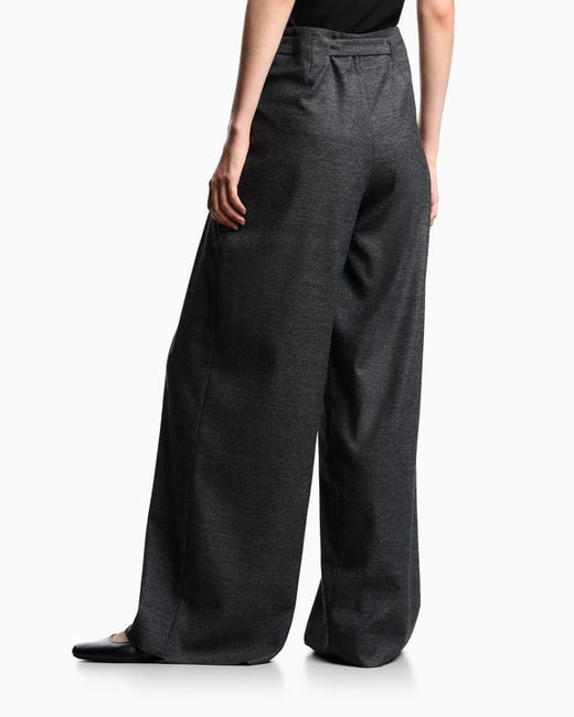 Pantaloni Con Pinces E Cintura di Emporio Armani in Gray