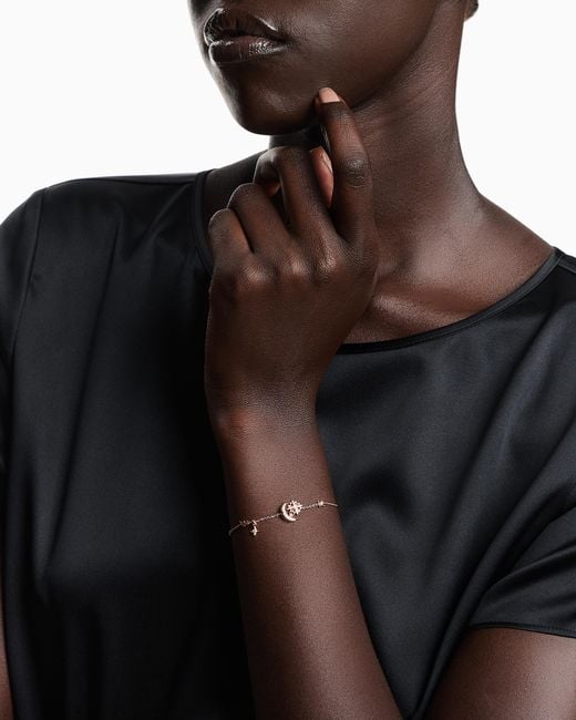 Emporio Armani White Sterling Station Bracelet