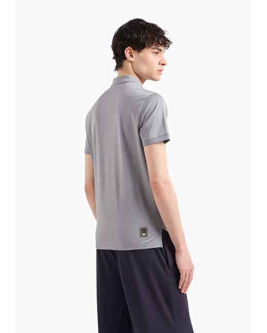 Chemises Polos Emporio Armani pour homme en coloris Gray
