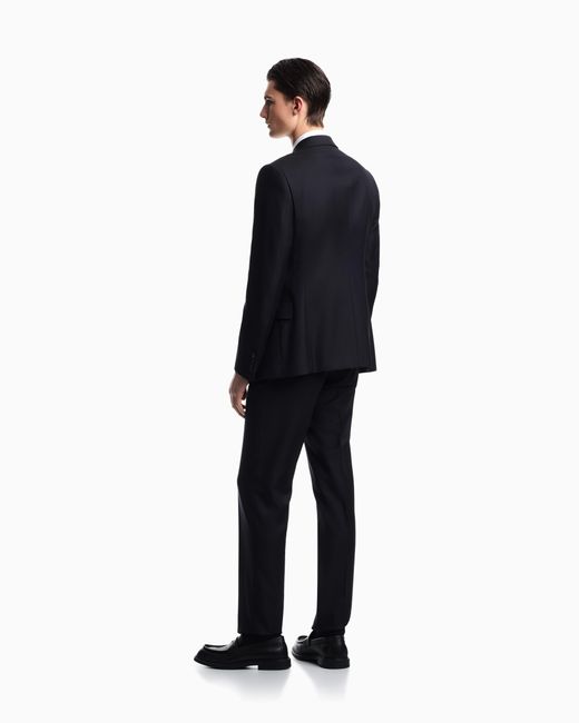 Emporio Armani Blue Single-Breasted Suit for men
