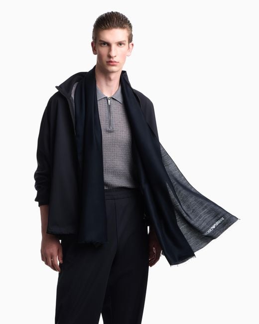 Emporio Armani Blue Stole for men