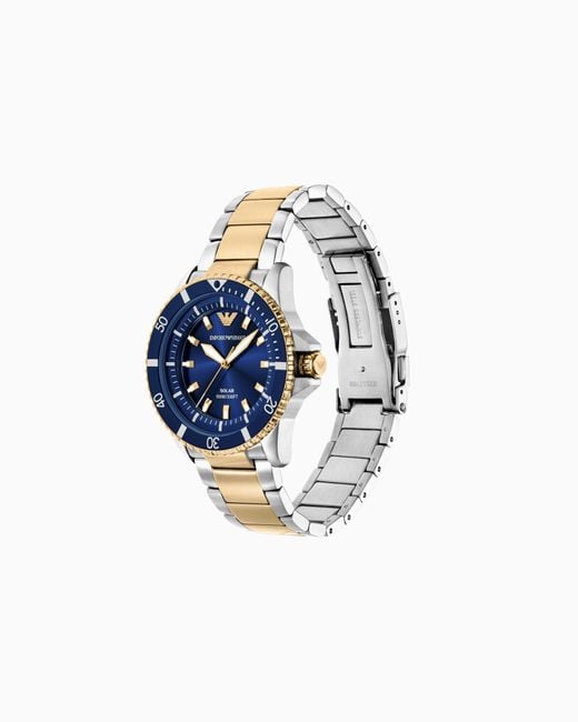 Emporio Armani Blue Steel Strap Watches for men