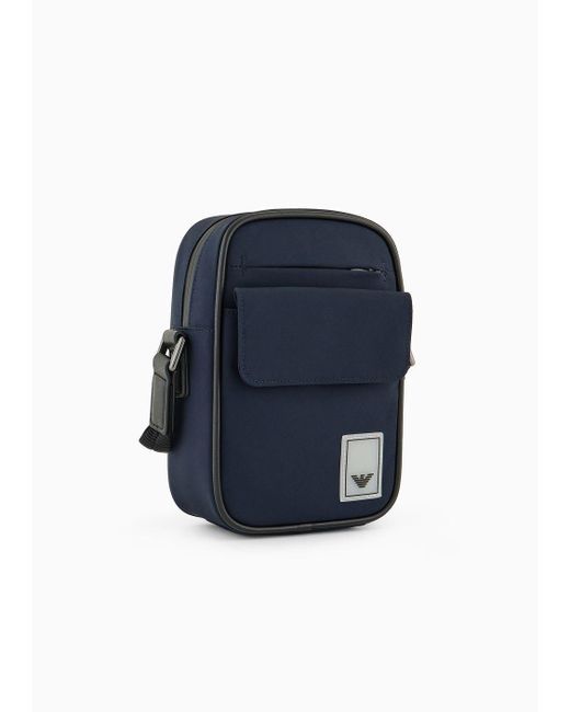 Emporio Armani Travel Essential Laptoptasche Aus Nylon in Blue für Herren