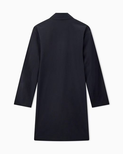 Emporio Armani Blue Trench Coat for men