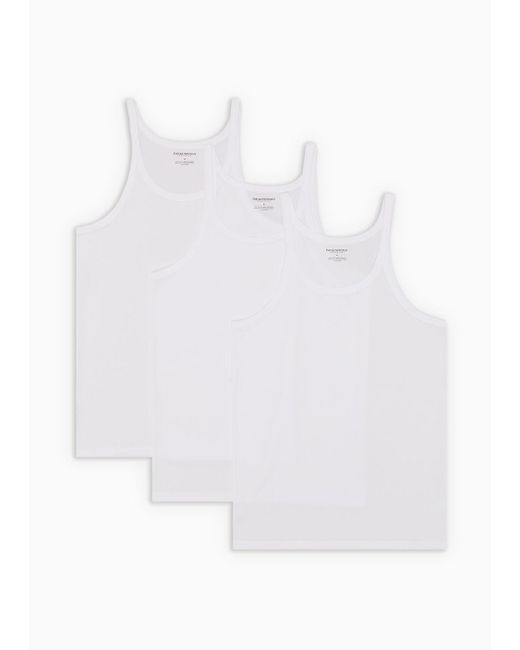 Emporio Armani White Undershirts for men