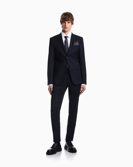 Emporio Armani Blue Lined Suit for men