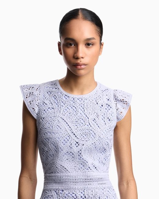 Emporio Armani Purple Dress