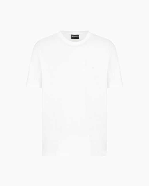 Emporio Armani White Asv Travel Essentials Jersey T-Shirt for men