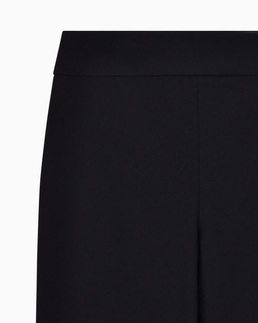 Emporio Armani Black Flowy Trousers Essential