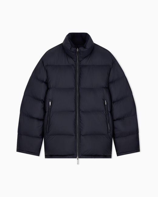 Emporio Armani Blue Down Jacket for men