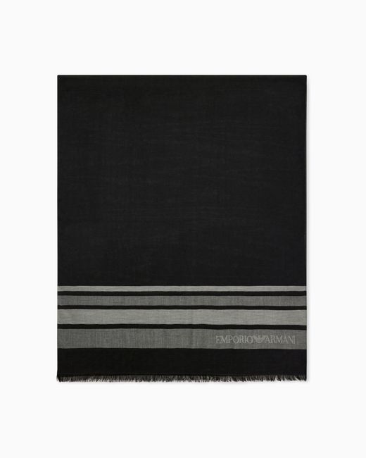 Emporio Armani Black Stole for men