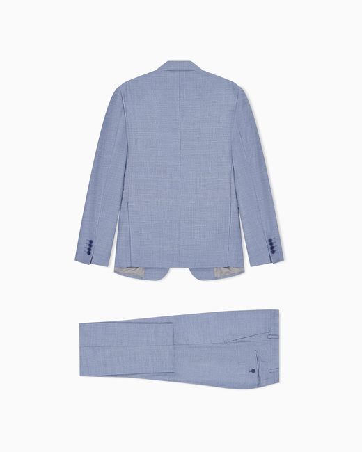 Emporio Armani Blue Lined Suit for men
