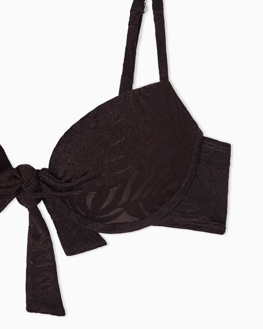 Emporio Armani Black Bikini With Push-Up Bra