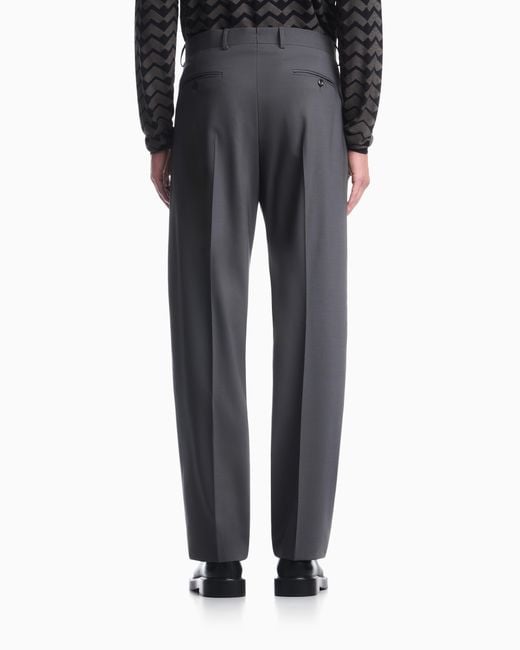 Emporio Armani Gray Trousers for men