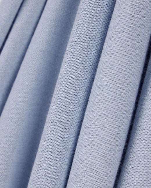 Emporio Armani Blue Silk And Cashmere Sweater for men