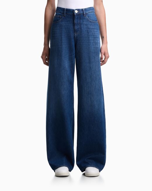 Emporio Armani Blue J8B Relaxed-Fit Jeans