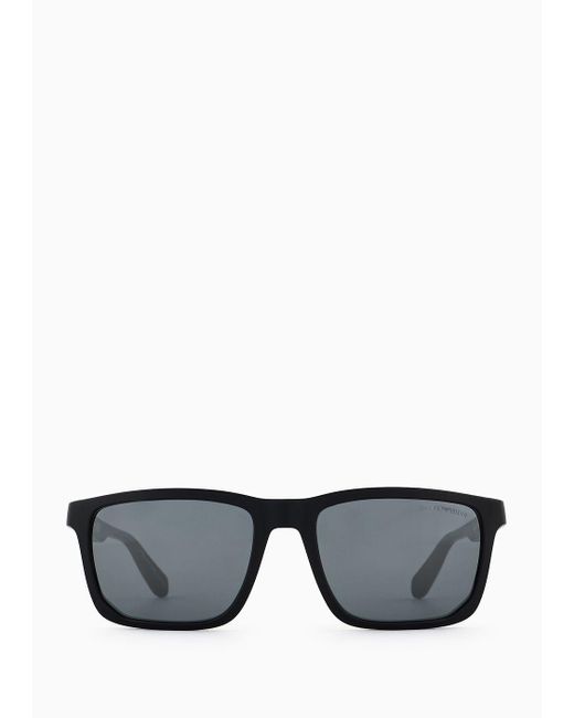 Emporio Armani Sonnenbrille Mit Rechteckiger Fassung in Black für Herren