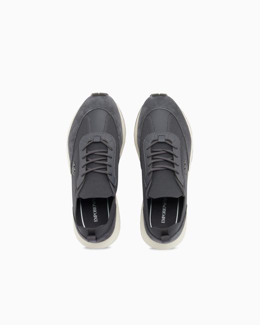 Emporio Armani White Low-Top Sneakers for men