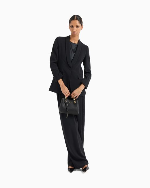 Emporio Armani Black Crossbody Bag Unlined With Removable Strap Essential