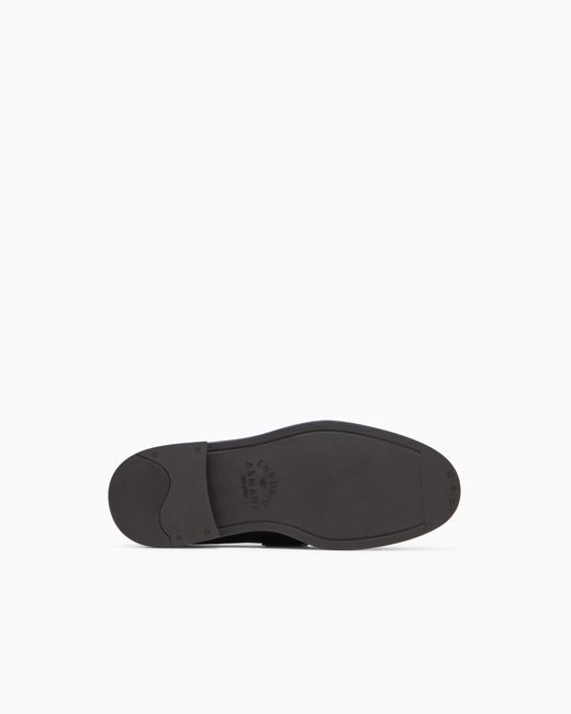 Emporio Armani White Slip-On Loafer for men
