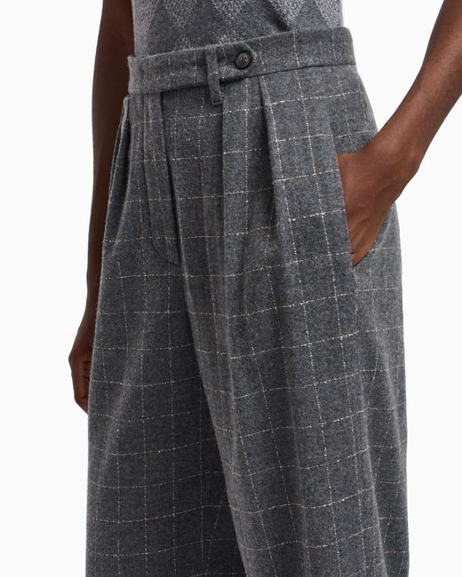 Pantaloni Con Pinces di Emporio Armani in Gray