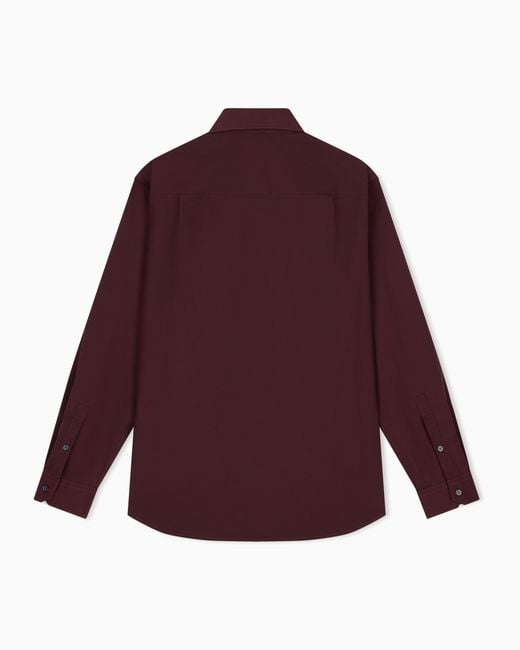 Emporio Armani Purple Regular Fit Shirt for men