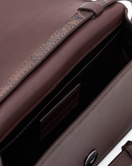 Funda Para Dispositivos Electrónicos Con Bandolera De Piel Con Estampado De Cocodrilo Emporio Armani de hombre de color Purple